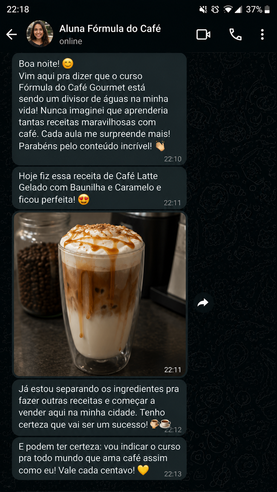 Depoimento de aluna